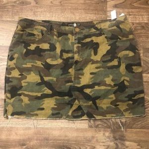 Boohoo Camo Mini Skirt